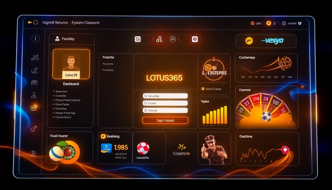 Secure Lotus365 ID login screen with sports and casino icons, emphasizing safety and trust for Indian bettors
